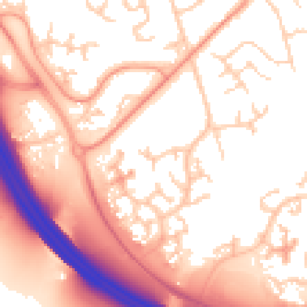 Daytime road noise heatmap for ME5 9HP