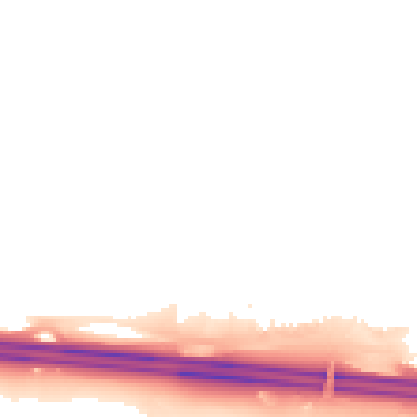 Night-time road noise heatmap for ME5 9JG