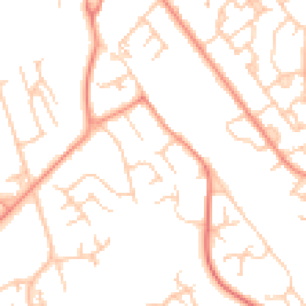 Daytime road noise heatmap for ME5 9LH