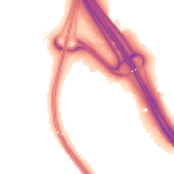 Night-time road noise heatmap for ME5 9LT