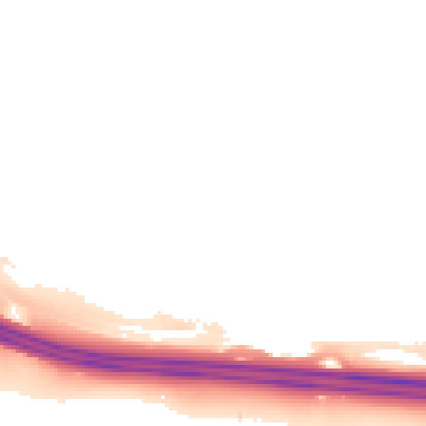 Night-time road noise heatmap for ME5 9NG