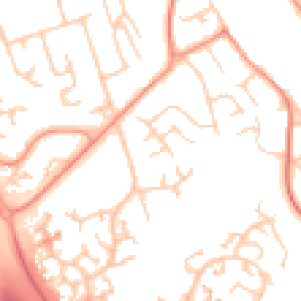 Daytime road noise heatmap for ME5 9PB