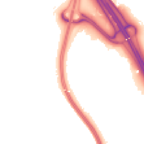 Night-time road noise heatmap for ME5 9RL