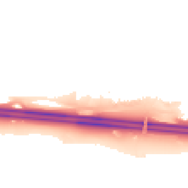 Night-time road noise heatmap for ME5 9RY
