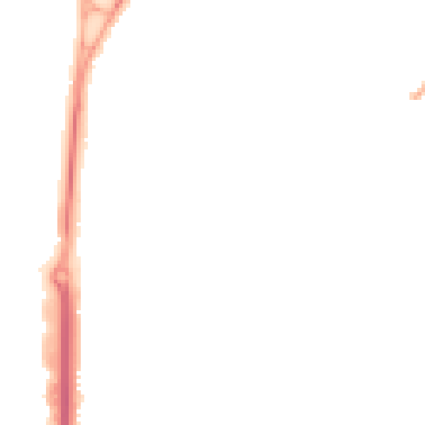 Night-time road noise heatmap for ME5 9TE