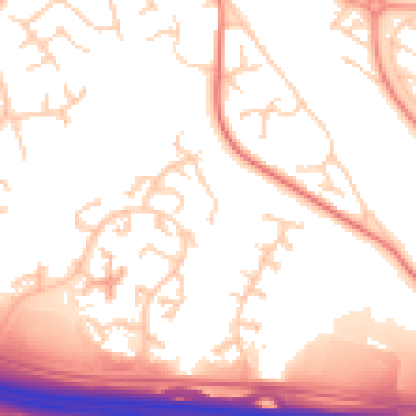 Daytime road noise heatmap for ME5 9UL