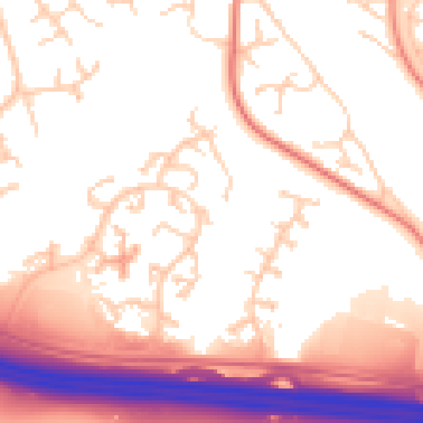 Daytime road noise heatmap for ME5 9US