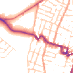 Daytime road noise heatmap for ME7 1BB