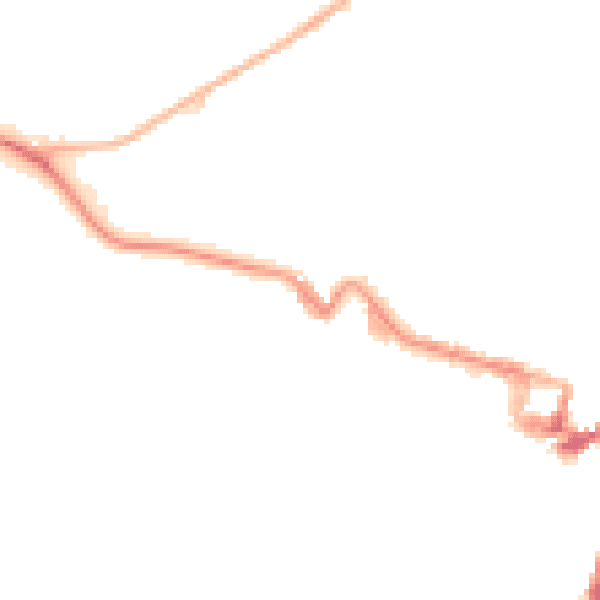 Night-time road noise heatmap for ME7 1BE