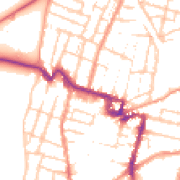 Daytime road noise heatmap for ME7 1DD