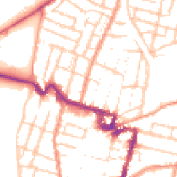 Daytime road noise heatmap for ME7 1DF