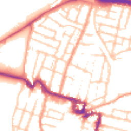 Daytime road noise heatmap for ME7 1DJ