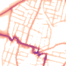 Daytime road noise heatmap for ME7 1DN