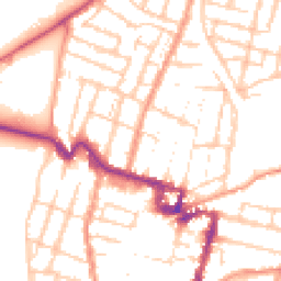 Daytime road noise heatmap for ME7 1DQ