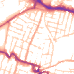 Daytime road noise heatmap for ME7 1DS