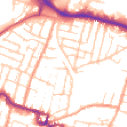 Daytime road noise heatmap for ME7 1DU