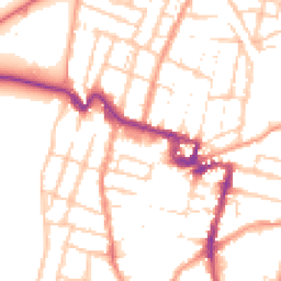 Daytime road noise heatmap for ME7 1DY