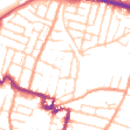 Daytime road noise heatmap for ME7 1EJ