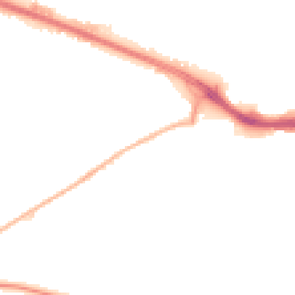 Night-time road noise heatmap for ME7 1NJ