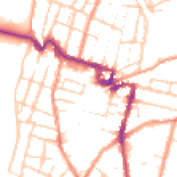 Daytime road noise heatmap for ME7 1XA