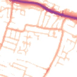Daytime road noise heatmap for ME7 2BH