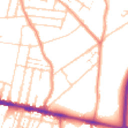 Daytime road noise heatmap for ME7 2BS