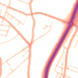 Daytime road noise heatmap for ME7 2BZ