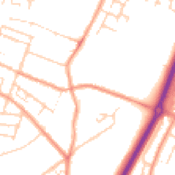 Daytime road noise heatmap for ME7 2DH