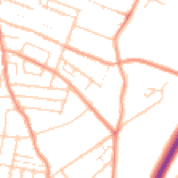 Daytime road noise heatmap for ME7 2EX