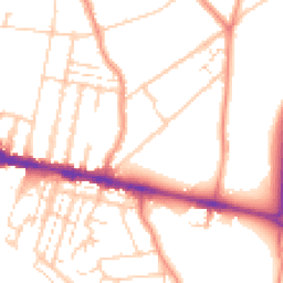 Daytime road noise heatmap for ME7 2LH