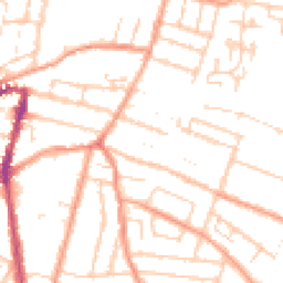 Daytime road noise heatmap for ME7 2NE
