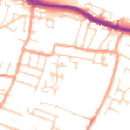 Daytime road noise heatmap for ME7 2PZ