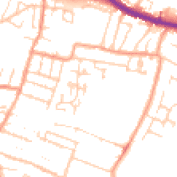 Daytime road noise heatmap for ME7 2QQ