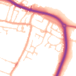 Daytime road noise heatmap for ME7 2TH