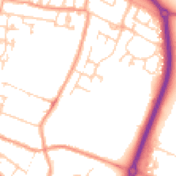 Daytime road noise heatmap for ME7 2TN