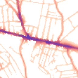 Daytime road noise heatmap for ME7 2YH