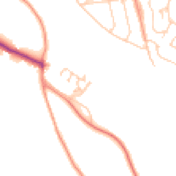 Daytime road noise heatmap for ME7 3AZ