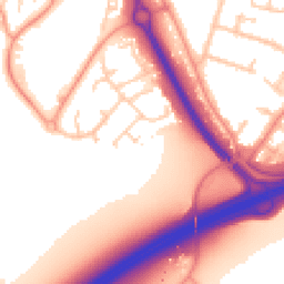 Daytime road noise heatmap for ME7 3DT