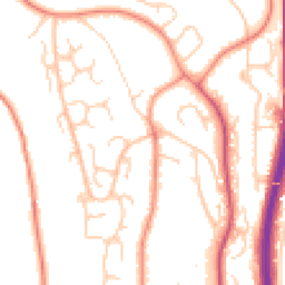 Daytime road noise heatmap for ME7 3DW