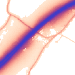 Daytime road noise heatmap for ME7 3JR
