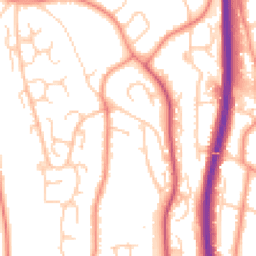 Daytime road noise heatmap for ME7 3QQ