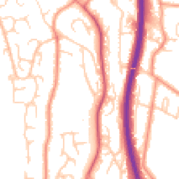 Daytime road noise heatmap for ME7 3QT