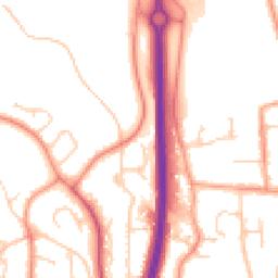 Daytime road noise heatmap for ME7 3SA