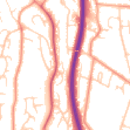 Daytime road noise heatmap for ME7 3SN