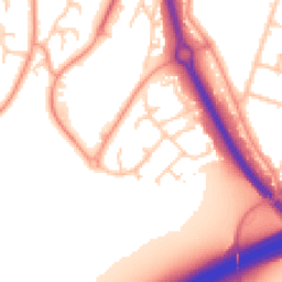 Daytime road noise heatmap for ME7 3SW