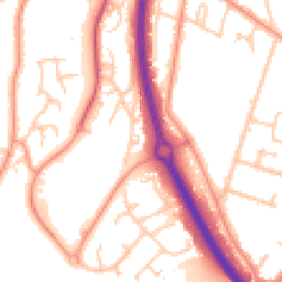 Daytime road noise heatmap for ME7 3TE
