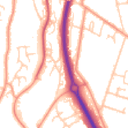 Daytime road noise heatmap for ME7 3TH