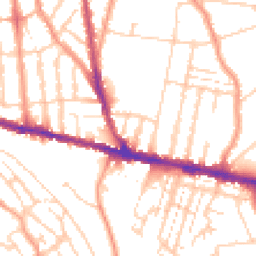 Daytime road noise heatmap for ME7 4AE