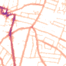 Daytime road noise heatmap for ME7 4DL