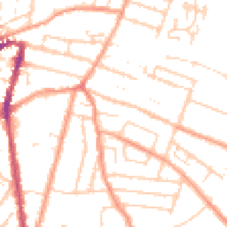 Daytime road noise heatmap for ME7 4DP